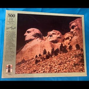 Vintage Mount Rushmore National Parks Puzzle 500 pc. 1993